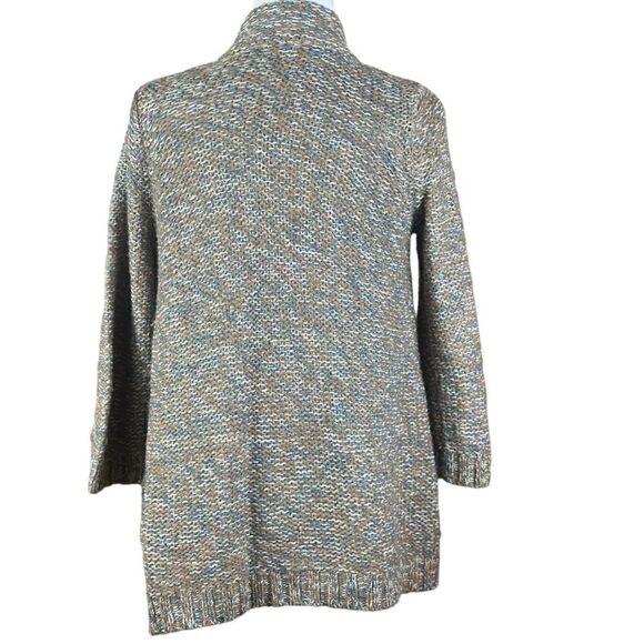 Anthropologie Sparrow Multi Color Open Front Linen/Wool Cardigan Size Small 📦 - Picture 3 of 10